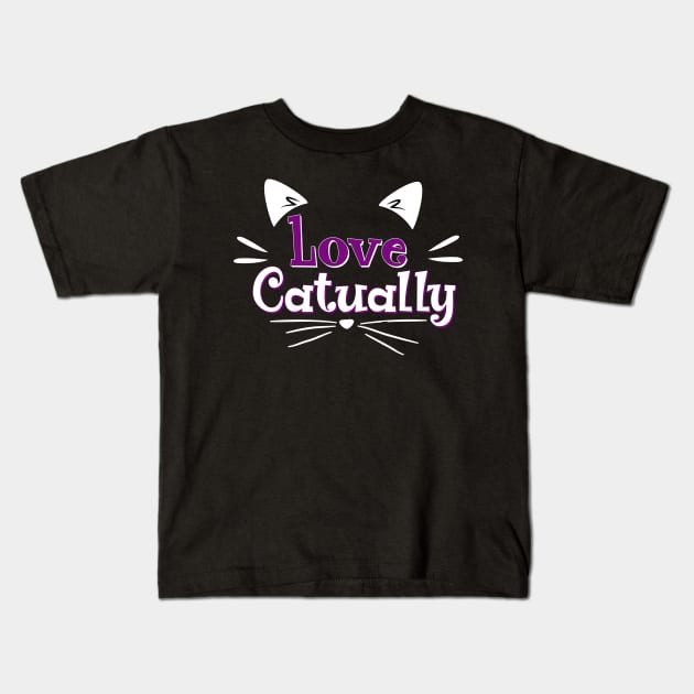 love catually meme Kids T-Shirt by JohnRelo